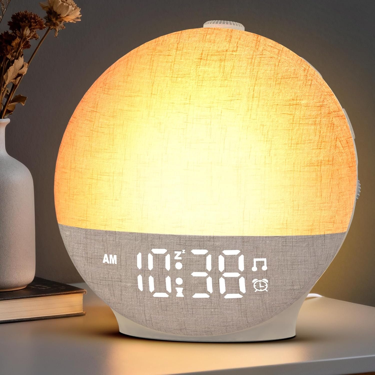 Sunrise Alarm Clock White Noise Machine, Sunset Simulation, 30 Sleep Sounds