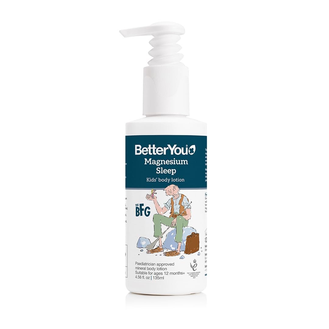 BetterYou Magnesium Sleep Body Lotion – Relaxing Kids Body Lotion – Magnesium Cream WIth Lavender And Chamomile – For Children One And Up – 4.56 oz
