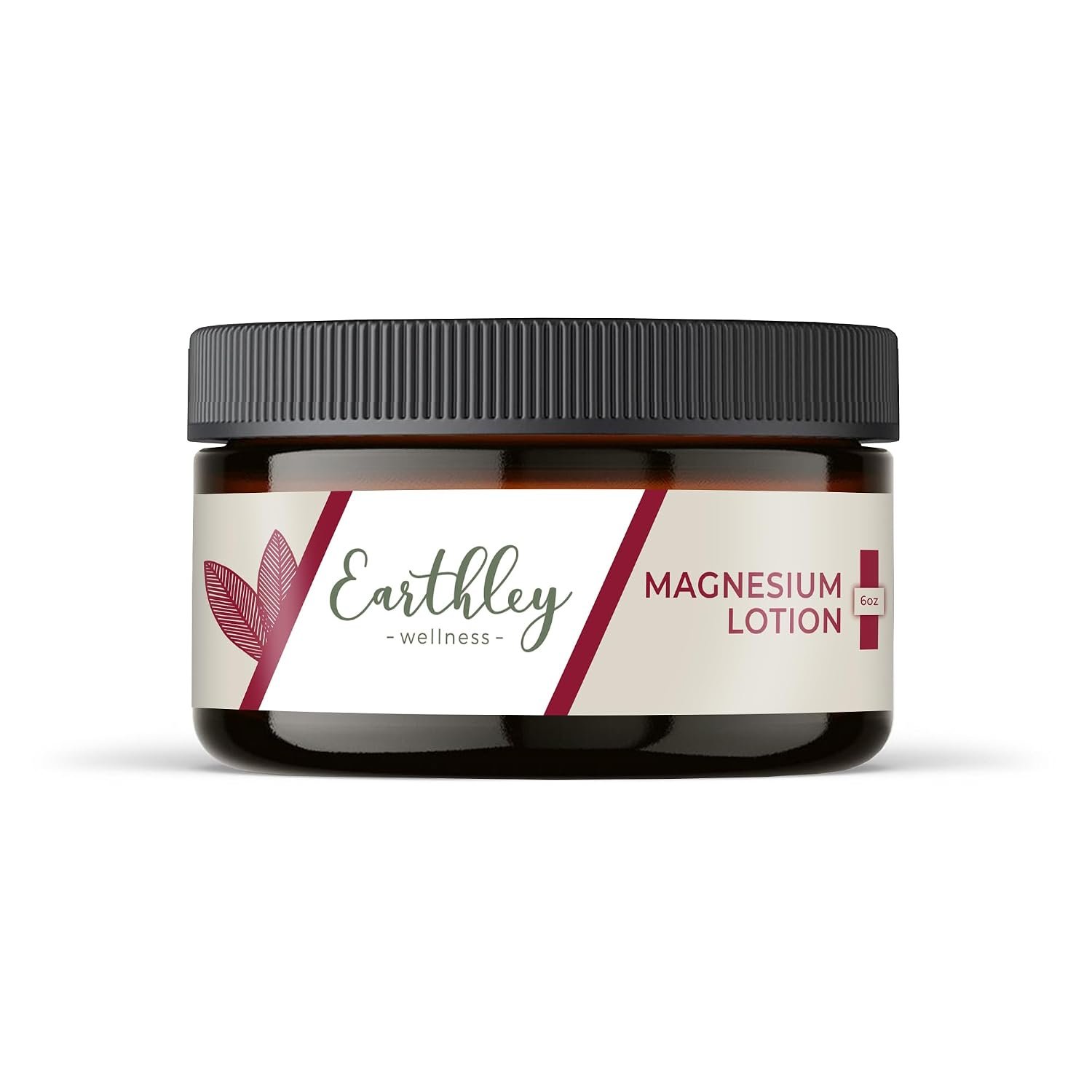 Earthley Wellness, Magnesium Lotion, Parent’s Picks Award-Winner, Natural, Non-Itchy, Fast-Absorbing Formula (6oz, Original Lavender)