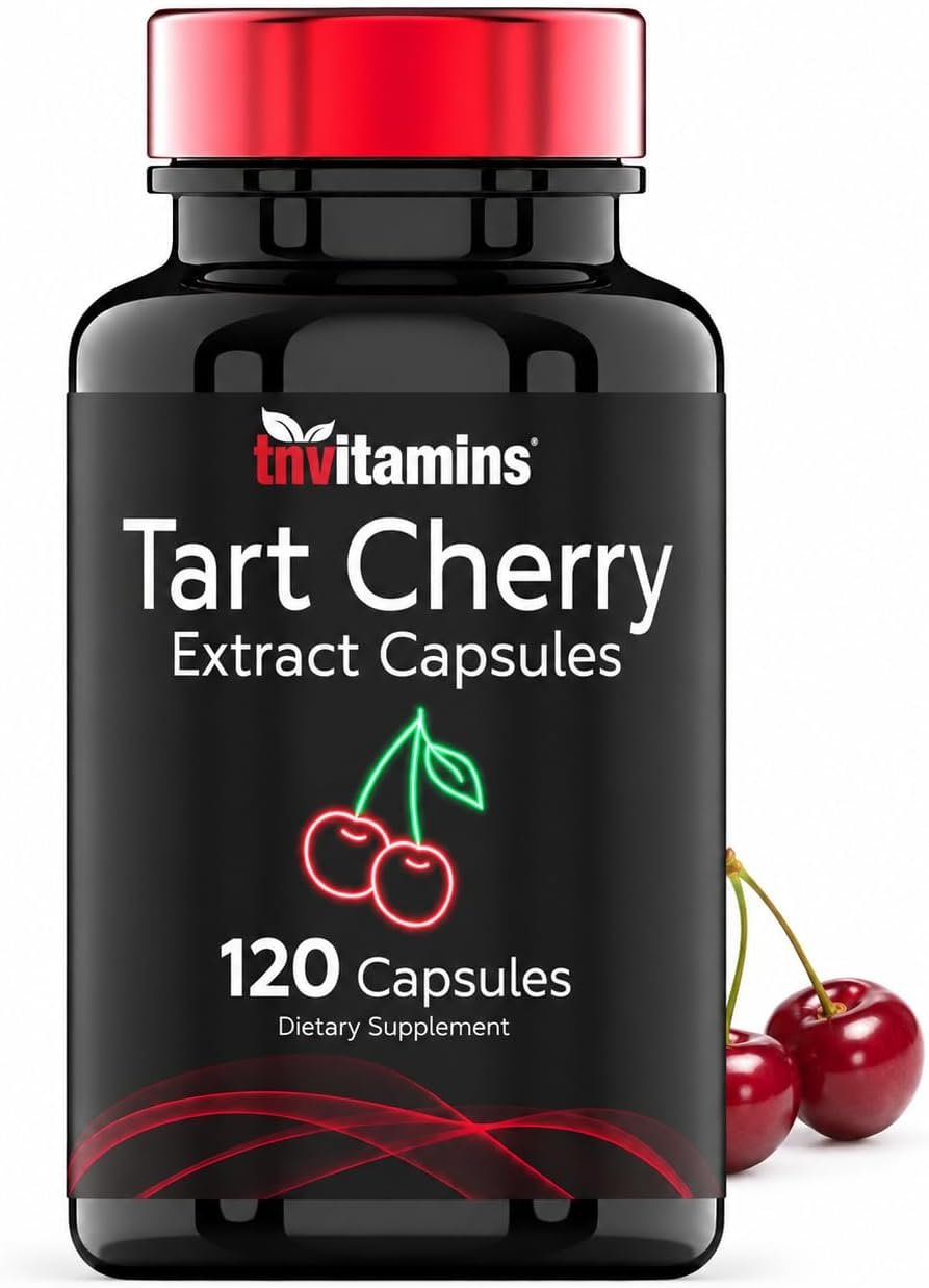 Tart Cherry Capsules (240 mg of 10:1 Extract – 120 Count) | From Montmorency Cherries | Provides Antioxidants, Anthocyanins, & More | Tart Cherry For Sleep and Recovery | Non-GMO, Made in the USA!