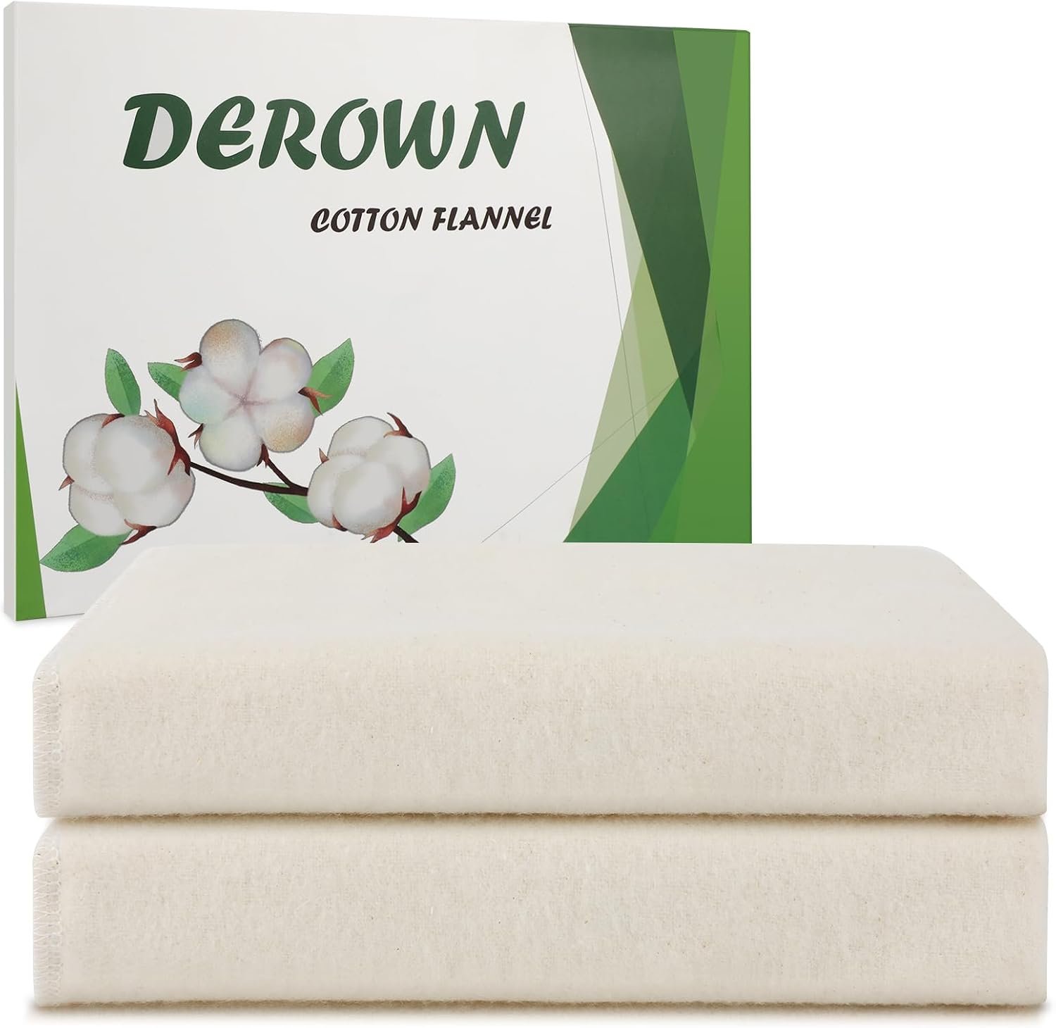 2Pcs Cotton Flannel for Castor Oil Pack, Less Mess Made of Unbleached Organic Cotton Flannel Reusable Soothing Heat Compress for Liver, Abdomen, Joints, Highly Absorbent Soft Feel Like Nightgown