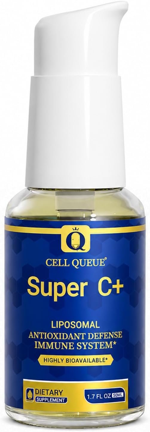 Liposomal Vitamin C Liquid 500mg – High Absorption Vitamin C Supplement for Immune Support, Collagen Production & Antioxidant Protection, Skin Glow, Gentle on Stomach, Non-GMO, 1.7 fl oz
