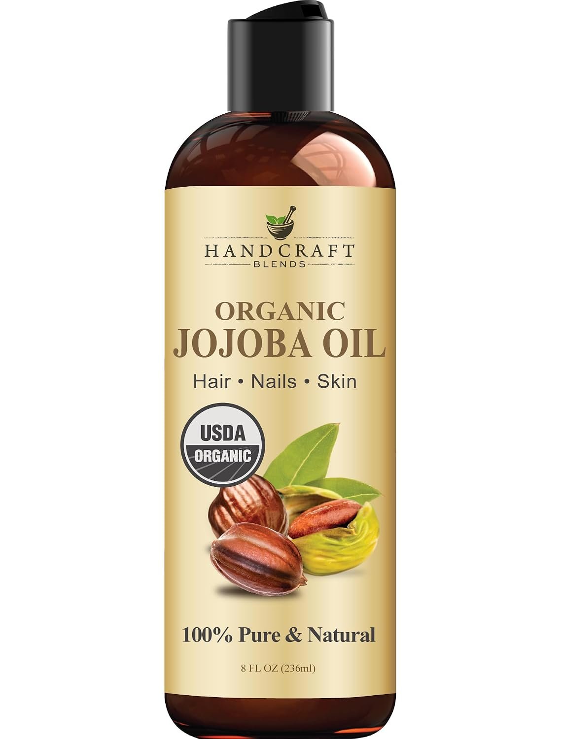 Handcraft Blends Organic Jojoba Oil – 8 Fl Oz