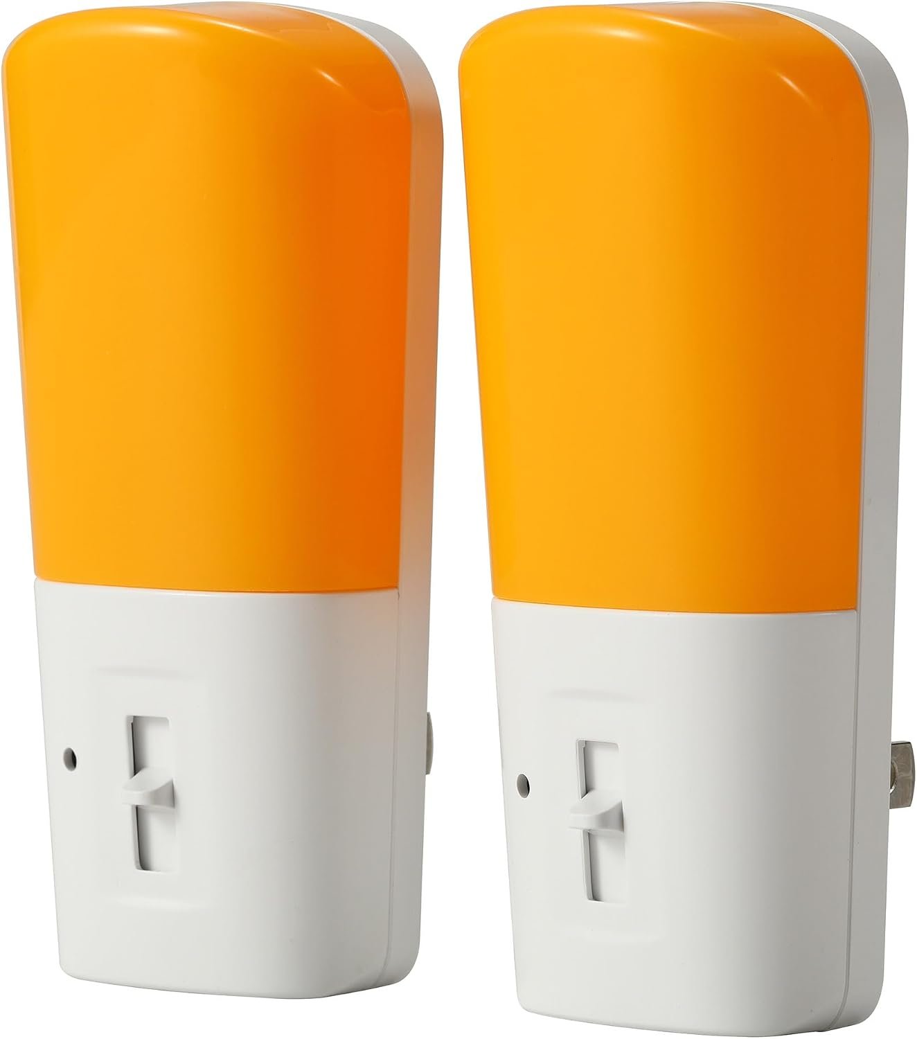 Sleep ZM Amber Night Light Plug-in [2 Pack] 100% Blue Light Blocking, Stepless Dimming, Auto Sensor, Energy Saving Bedtime Lamp for Bedroom, Nursery & Hallway