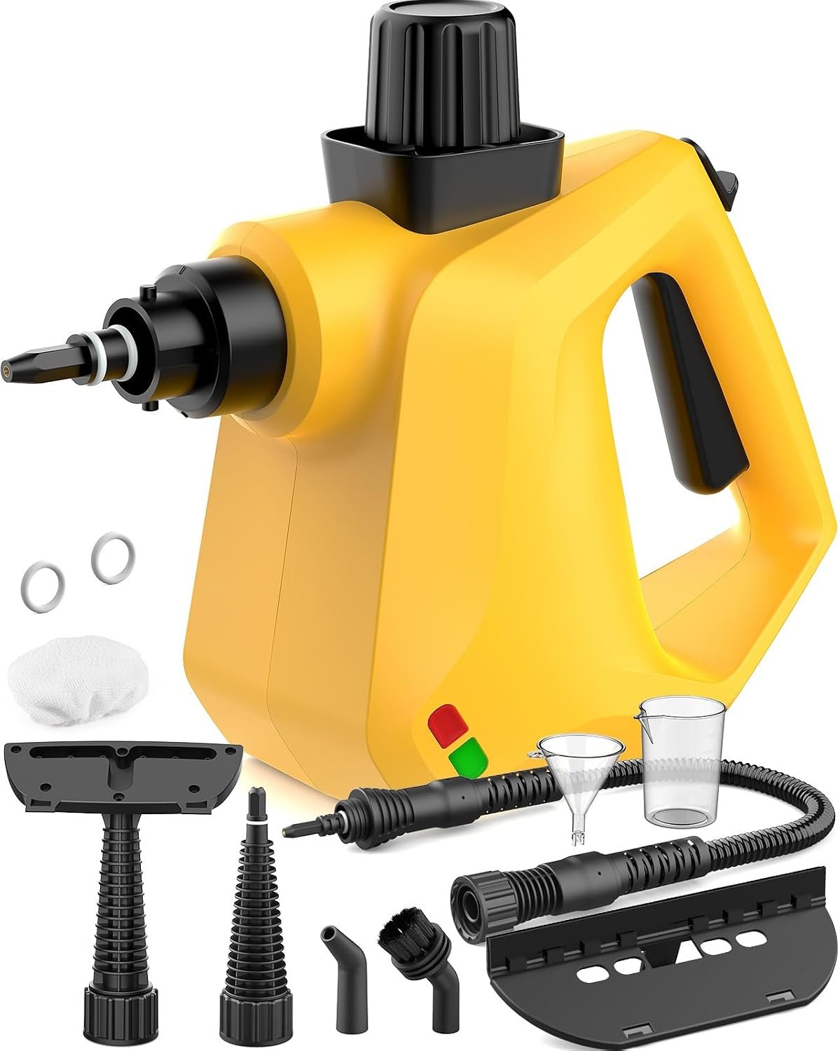 Steam Cleaner, Powerful Pressurized Handheld Steam Cleaner for Home, Multi-Surface Portable Steamer for Deep Cleaning Kitchen Grease, Bathroom, Car, Upholstery, Floor, Grout & Tile