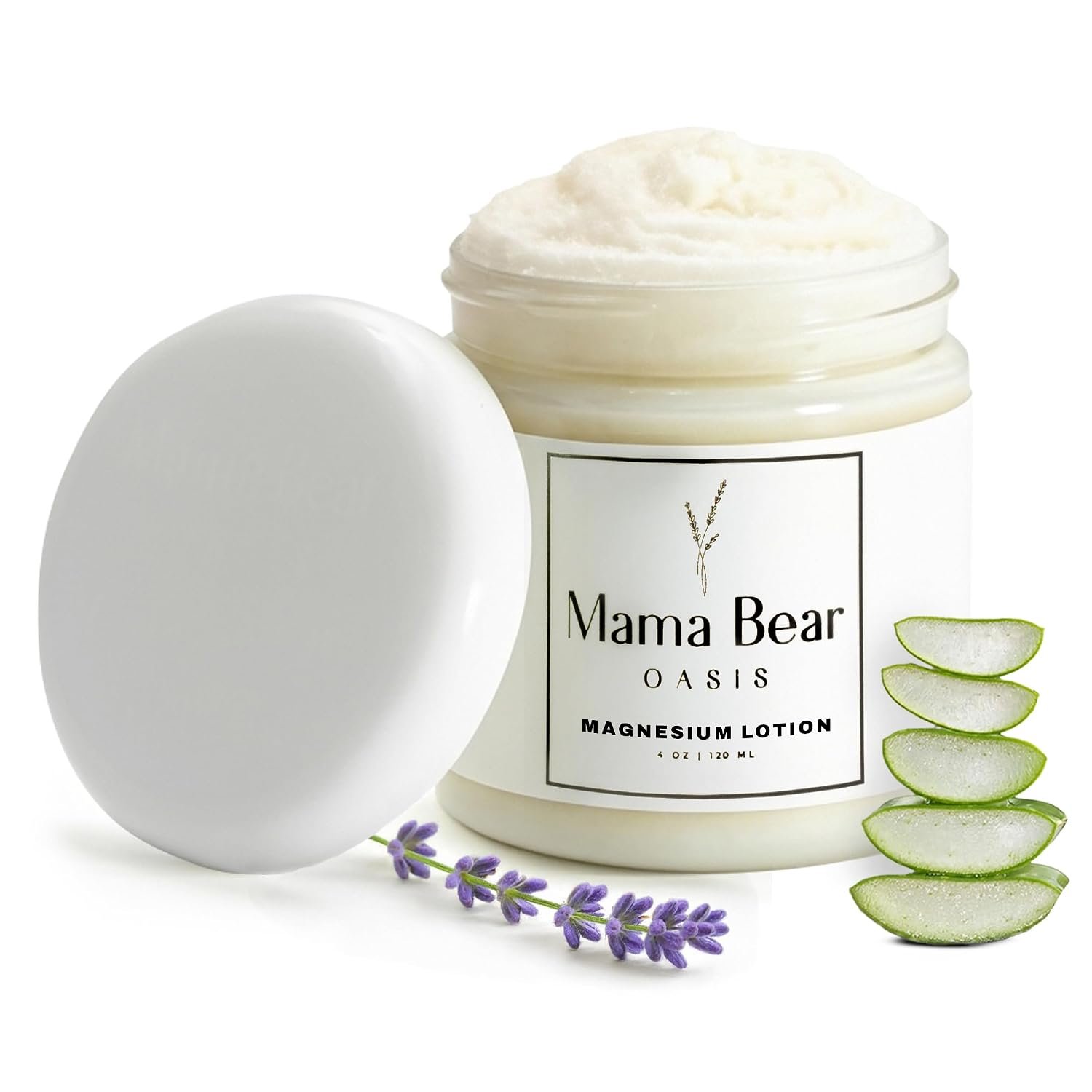 Mama Bear Oasis Magnesium Cream – Magnesium Lotion for Feet (Pack of 1)