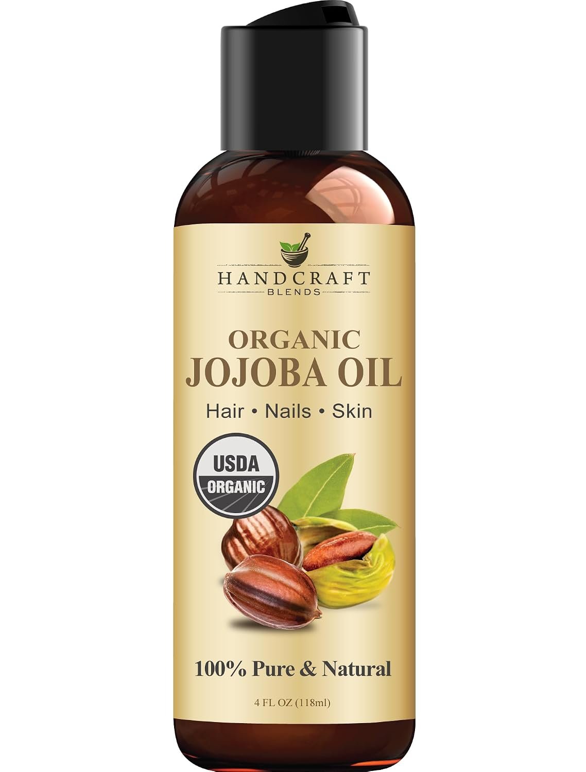 Handcraft Blends Organic Jojoba Oil – 4 Fl Oz