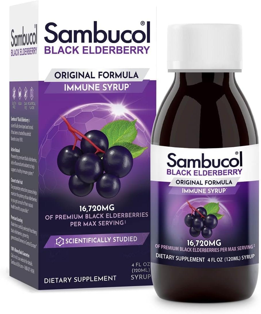 Sambucol Black Elderberry Syrup – Original Formula – 4 Fl Oz
