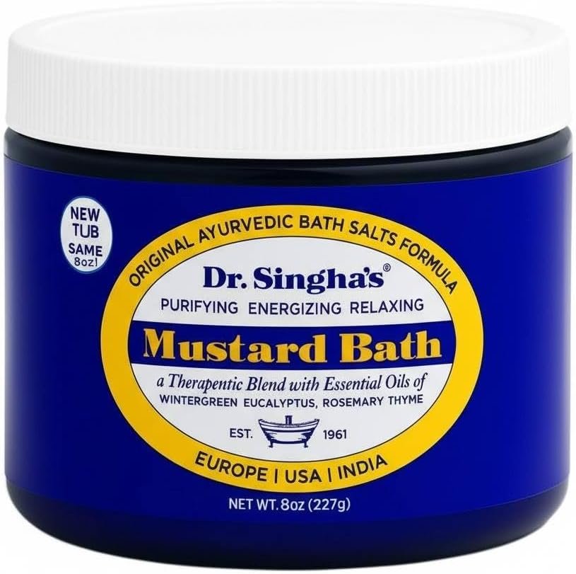 Dr. Singha’s Mustard Bath Soak – Warming & Purifying 8 Oz