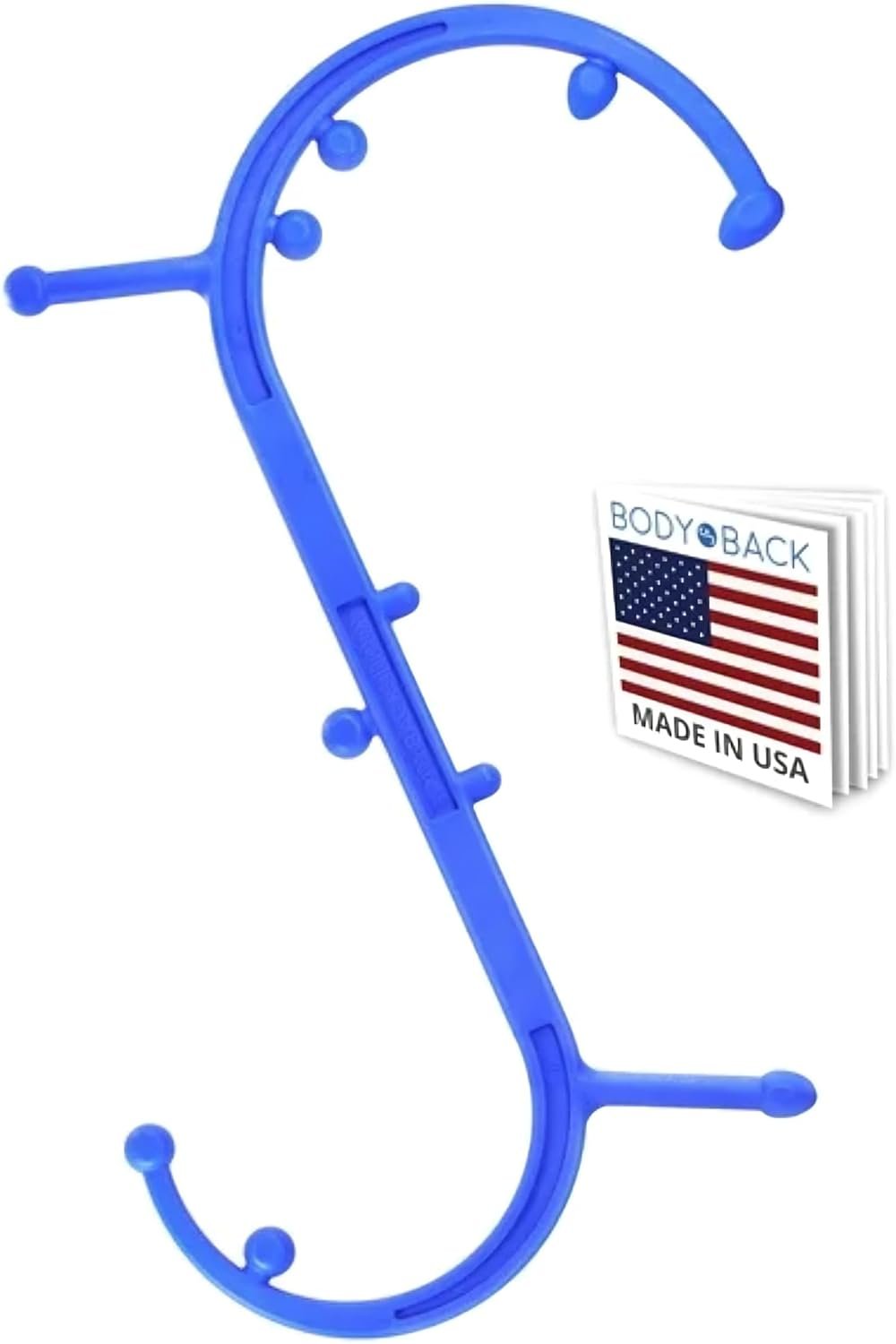 Body Back Buddy Classic Back Massager & Neck Massager for Pain Relief, Blue