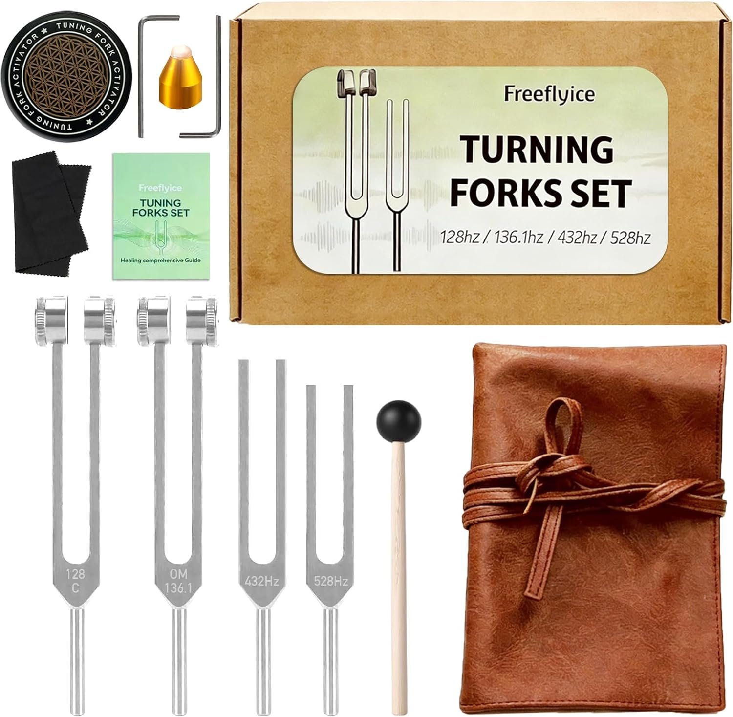 Tuning Forks for Healing – 432Hz 528Hz 128Hz 136.1Hz, Weighted & Unweighted