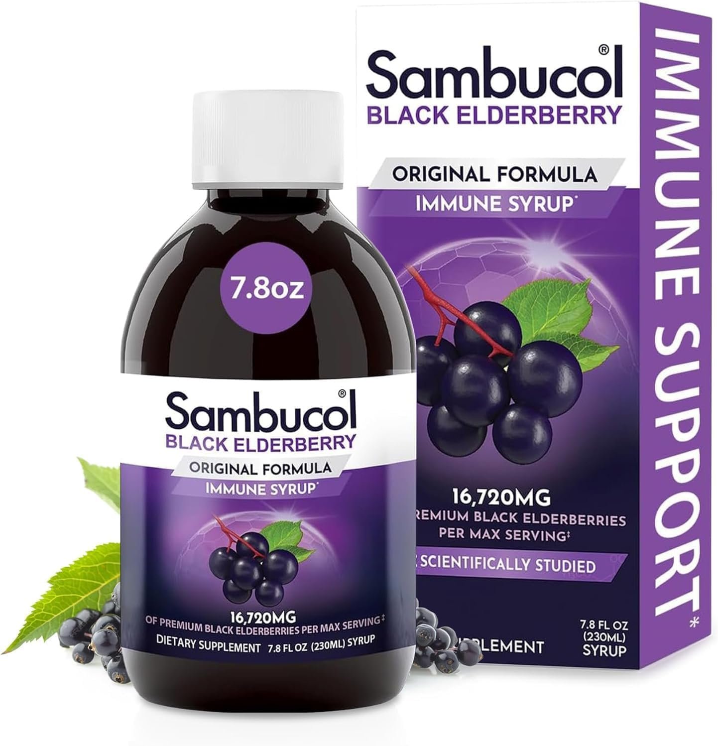 Sambucol Black Elderberry Syrup – Original Formula – 7.8 Fl Oz