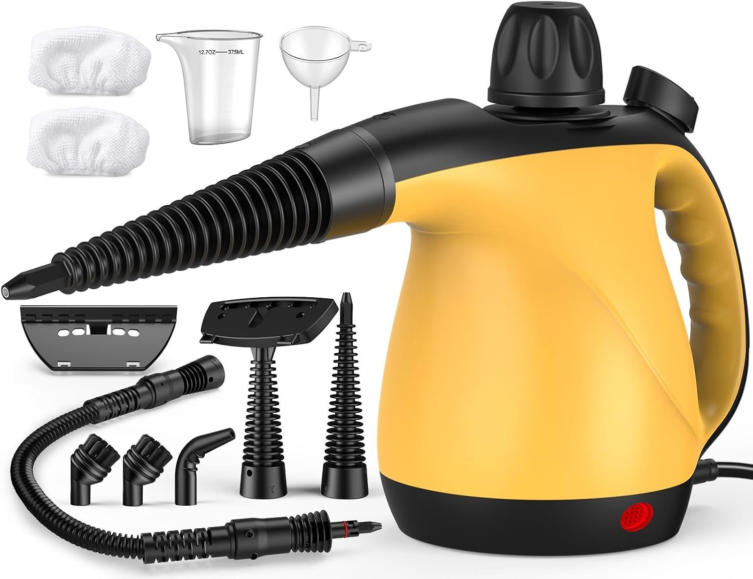 Handheld Pressurized Steam Cleaner for Home with 11Pcs Accessories, Heating & Chemical-Free Steamer for Cleaning, Multi-Surface Steam Cleaner for Car|Furniture|Floor|Tile|Grout|More