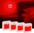 Red Light Motion Sensor Night Lights Rechargeable Battery Red Light Stick-on Magnetic Red Lights Sleep Aid Red Night Light for Bathroom, Bedroom, Hallway, Kids Room, Camping, 4 Pack