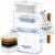 Nakii Water Filter Pitcher 1.8L – Long Lasting 150 Gallons Filtered Water Pitchers With Fast Filtration & Purification Technology – Removes Chlorine, Metals For Clean Tasting Water – WQA Certified