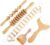 Wood Therapy Massage Tools Professional Maderoterapia Kit Body Sculpting Tools for Lymphatic Drainage and Anti-Cellulite.Wood Massager Roller Rpoe for Back and Muscle Pain Relief (5pcs)