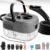 Portable High-Pressure Handheld Steam Cleaner, 14-Piece Accessories, 6 Steam Levels, 15s Heat-Up,chemical-free Cleaning Tile, Grout, Dirt, Grease & Car Detailing (black)