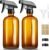 GIVAMEIHF 16oz Amber Glass Spray Bottles,2 Pack Glass Spray Bottles Refillable Empty Bottle with Adjustable Nozzle,Spray Bottle for Essential Oils,Cleaning,Pets,Hair Mister