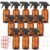 Norme 12 Pcs 8 oz Glass Spray Bottles, Funnels and Labels, Amber, Classic