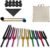 MIMIRACLE Solfeggio Tuning Forks Set – 10 Unweighted Aluminum Alloy Forks with Cleaning Cloth, Rubber Mallets, and Gift Box for Meditation, Yoga, and Healing