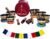 KHUSI Tibetan Singing Bowl Set of 7, Bronze Symphony Bowls, Hand-Chiseled Divine Mantra Engraving, Thadobati, Silk Cushions, 7 Sticks & Brocade Box