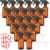 Norme 24 Sets 8 oz Glass Spray Bottles with Funnels Labels, Amber
