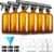 GIVAMEIHF 16oz Amber Glass Spray Bottles,6 Pack Glass Spray Bottles Refillable Empty Bottle with Adjustable Nozzle,Spray Bottle for Essential Oils,Cleaning,Pets,Hair Mister