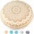 Mandala Life ART Bohemian Yoga Décor Floor Cushion Cover – Insert NOT Included – Round Mediation Pillow Case – Hand Printed Organic Cotton Pouf