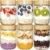 Vtopmart 6 Pack 16oz Glass Overnight Oats Containers with Bamboo Lids