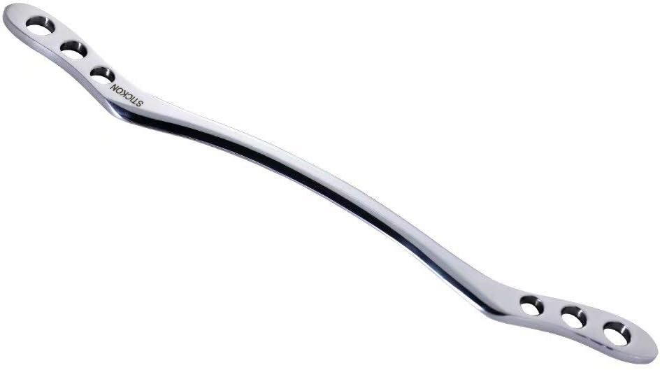 STICKON Stainless Steel Gua Sha Scraping Massage Tool IASTM Tools Great Soft Tissue Mobilization Tool (I Shape)