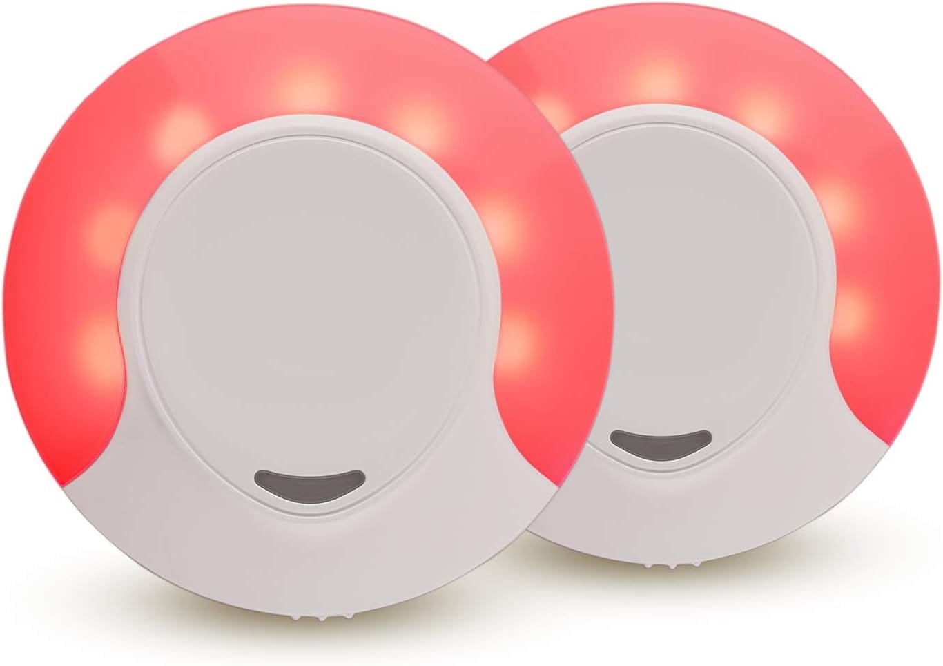 emagine A Sleep Aid Red Night Light Outlet Plug in with Dusk to Dawn Auto Sensor, Low Blue LED Promotes melatonin Production and Healthy Sleep, ON-Off-Auto Toggle, 2-Pack