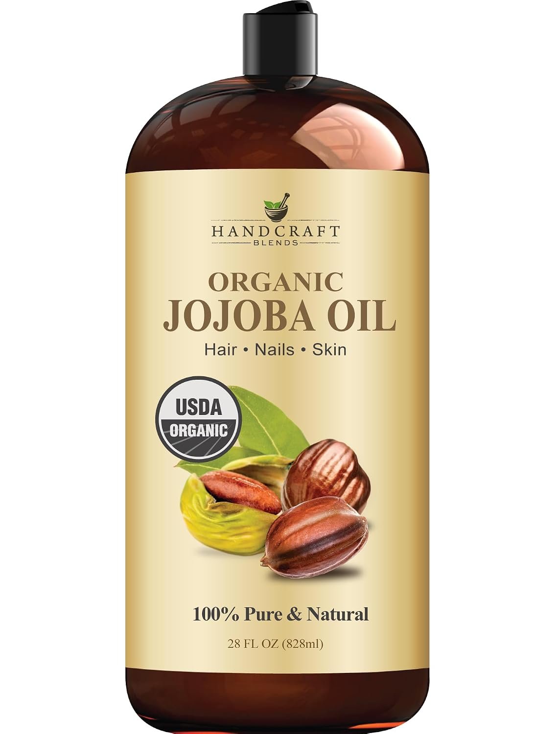 Handcraft Blends Organic Jojoba Oil – 28 Fl Oz