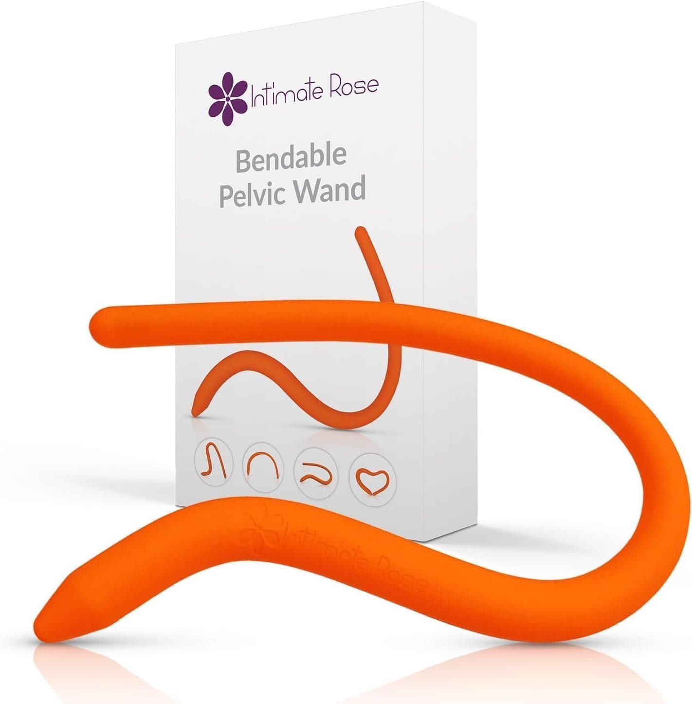 Intimate Rose Bendable Pelvic Wand Massager, Flexible Pelvic Floor Relaxer