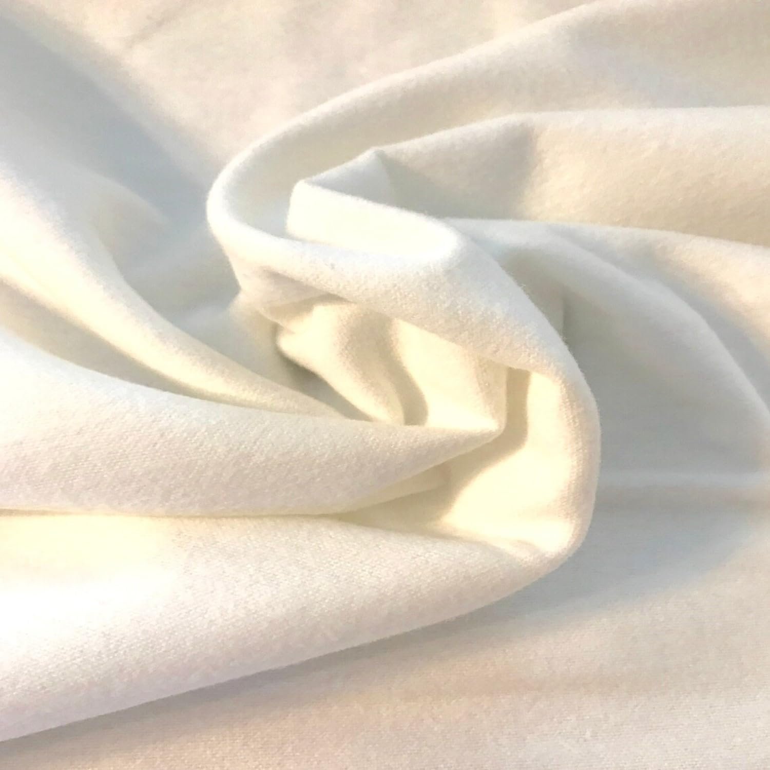 1 Yard Organic Cotton Flannel Cloth for Castor Oil Pack Wrap.Unbleached Natural Color. 60 Inches Wide. Reusable Castor Oil Compress for Liver Detox, Castor Oil Pads for Abdomen, Joints & Other Areas