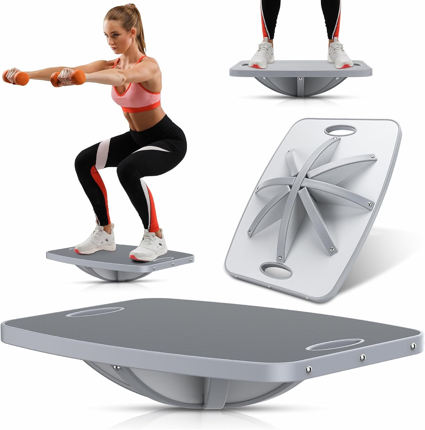 Advanced Wood Balance Board, Table Balance Board, Office Swing Board, for Physical Therapy, Fast Fitness Training and Outdoor Sports Balance Training Device