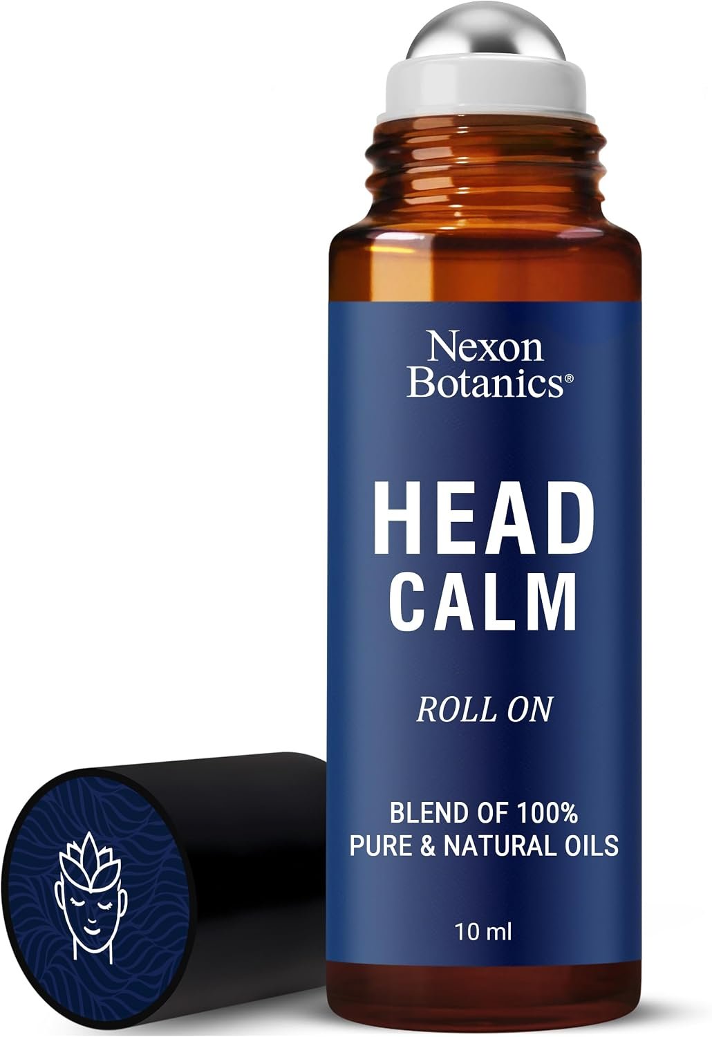 Head Calm Essential Oil Roll-On 10 ml for Migraine & Headache Relief