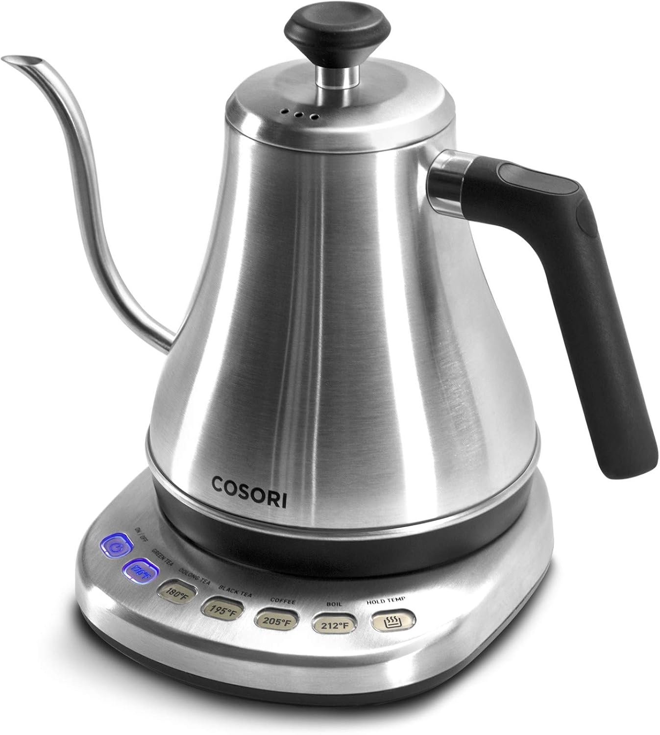 Cosori Gooseneck Electric Kettle with Temperature Control, 0.8L, Silver
