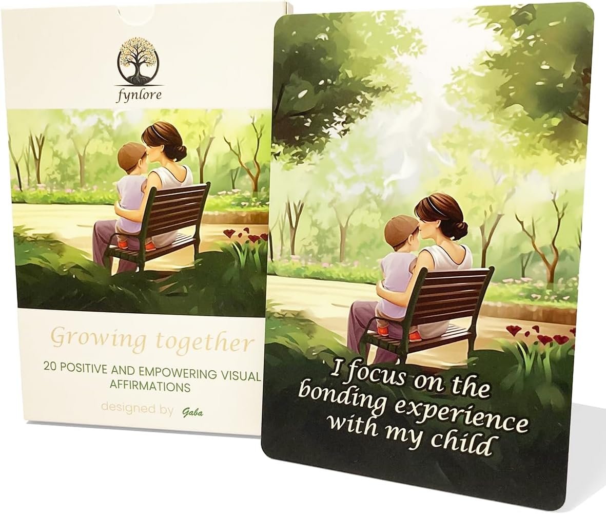 Illustrated Affirmation Cards for Mothers – 20 Original Designs with Encouraging Messages for Everyday Situations. A Distinctive Gift for New Moms & Beyond.