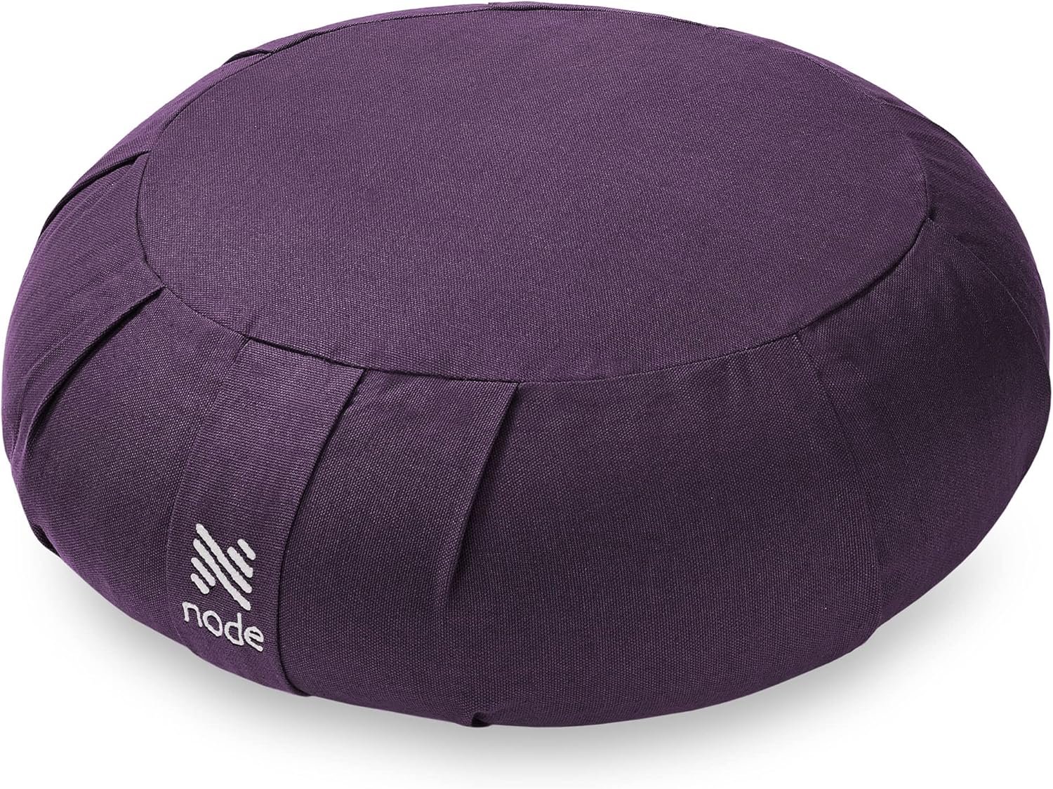 Zafu Meditation Cushion, 15″ Round Buckwheat Yoga Pillow with Organic Cotton Cover