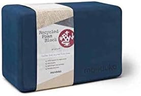 Manduka Yoga Block – Recycled EVA Foam Block with Ergonomic Support, Yoga Equipment, Home Gym Accessory, & Pilates Tool, Lightweight for Travel, Workout Accessory with Comfortable Edges