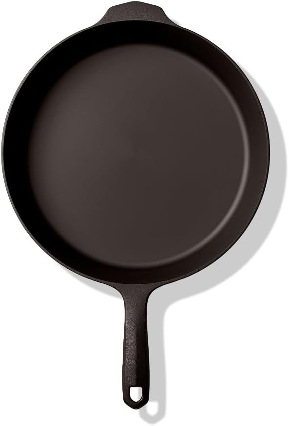 Field Company No.10 Large Cast Iron Skillet – 11.6-Inch Pre-Seasoned Pan for 4+ Servings, Lighter & Smooth, Made in USA