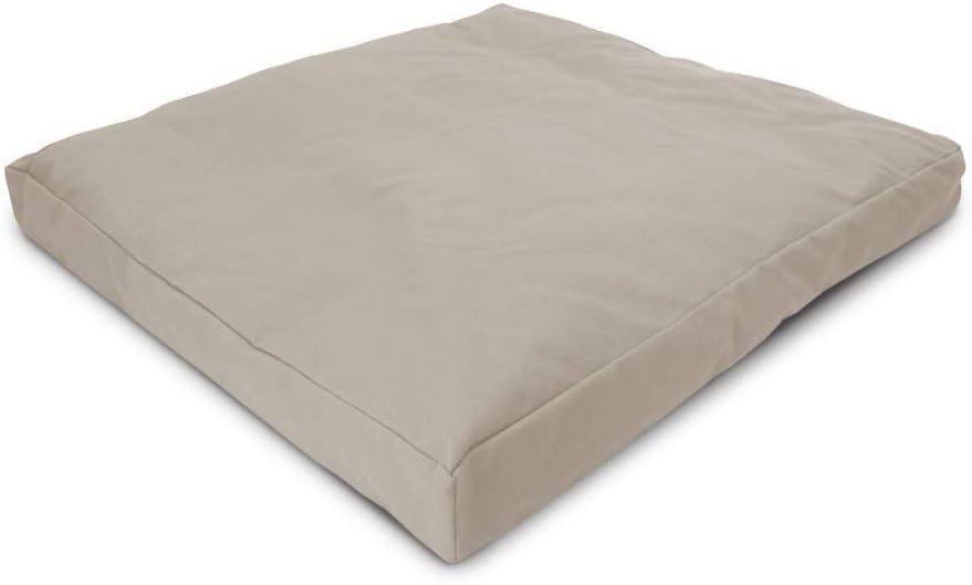 Bean Products Zabuton Meditation Cushion, Cotton Filled Pillow – Natural