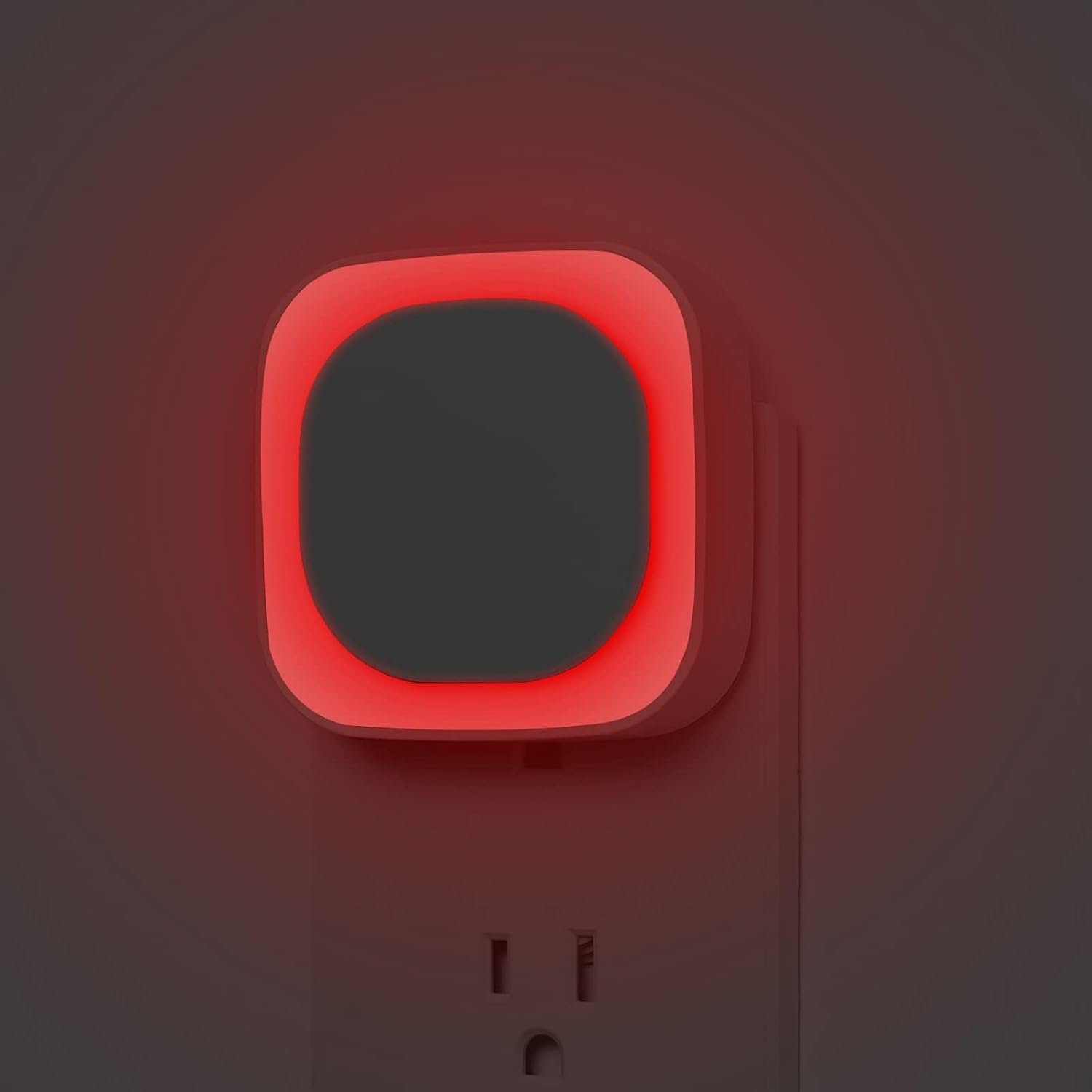 YUNLEX 2 Pack Red Night Light Plug into Wall, Dim Glow for Sleep, Eye-Care