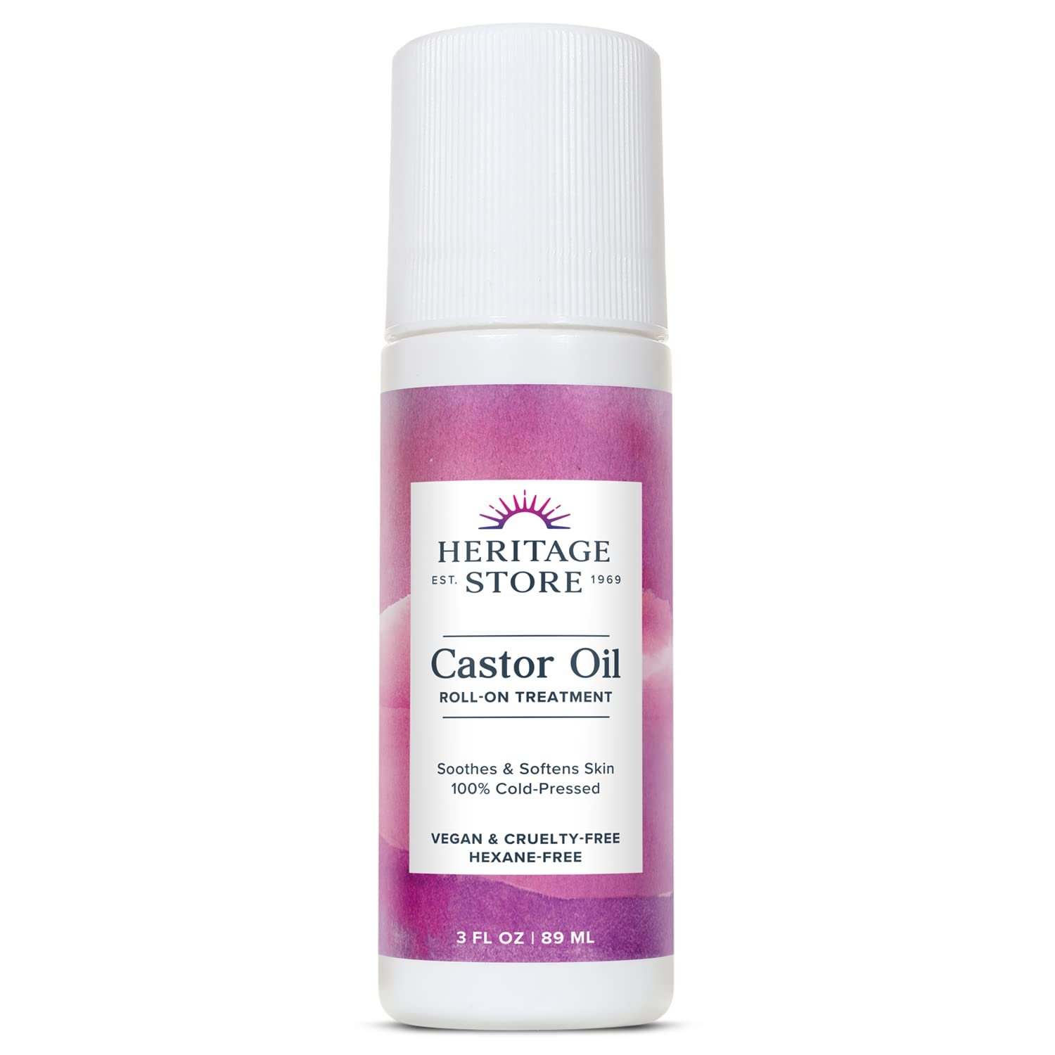 HERITAGE STORE Castor Oil Roll On, 3 fl oz