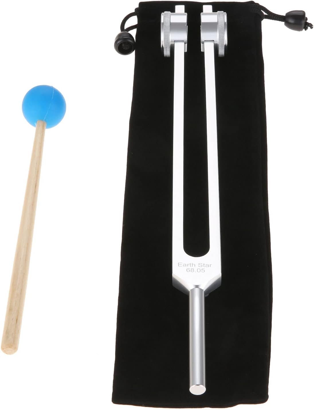68.05 Solfeggio Tuning Fork for Healing, with Silicone Hammer Bag for Sound