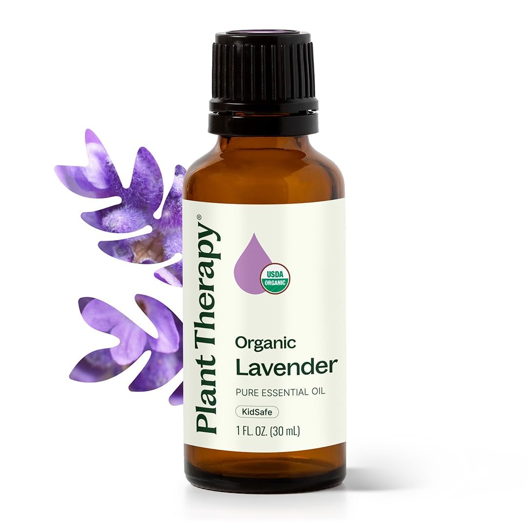 Plant Therapy Organic Lavender Essential Oil 30 mL, USDA Certified Organic