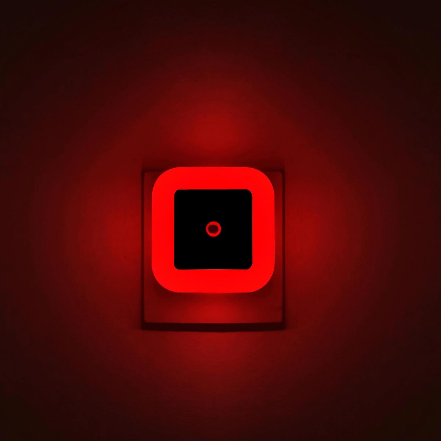 4 Pack Plug-in Red LED Night Lights for Sleeping, Auto Light Sensor