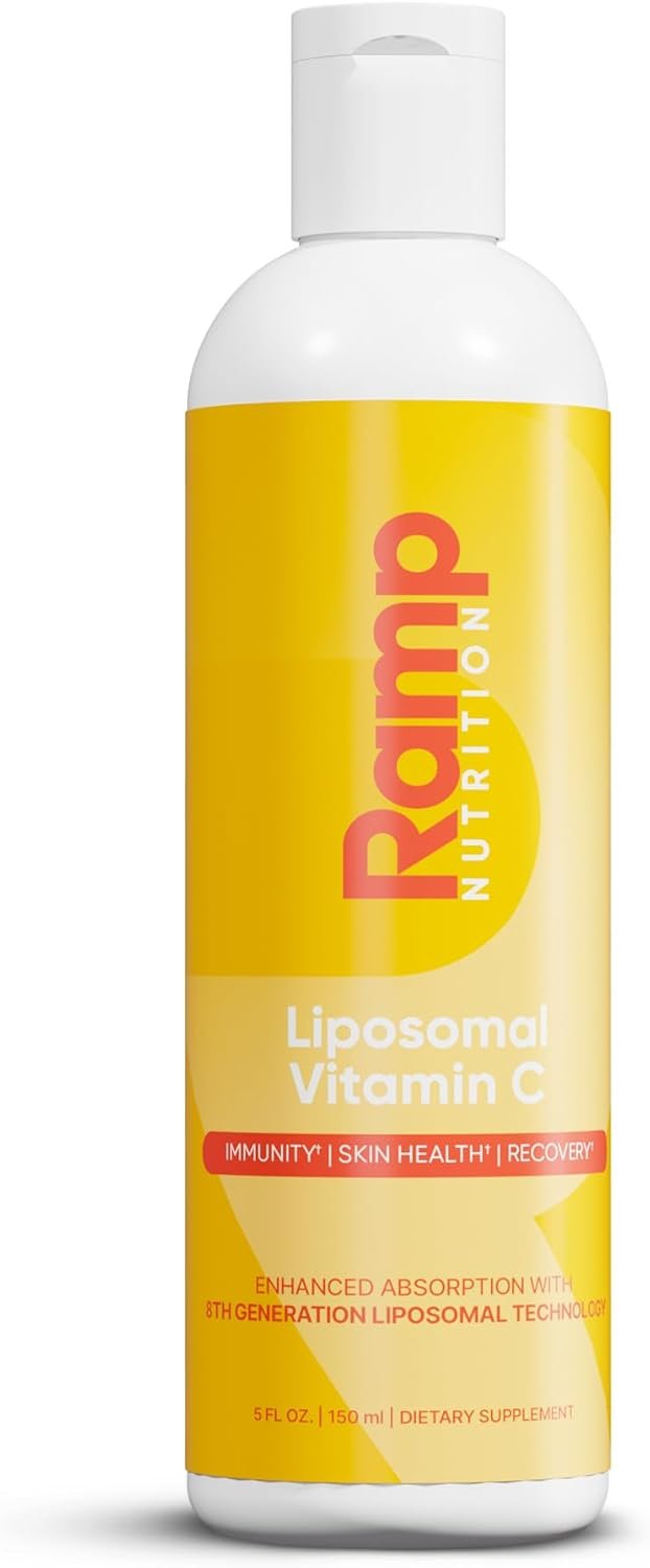 Liposomal Vitamin C – 1000mg Ascorbic Acid – Immune Support, Collagen & Skin Health – Gentle on Stomach – High Absorption Liquid – Non-GMO, Vegan – 30 Servings