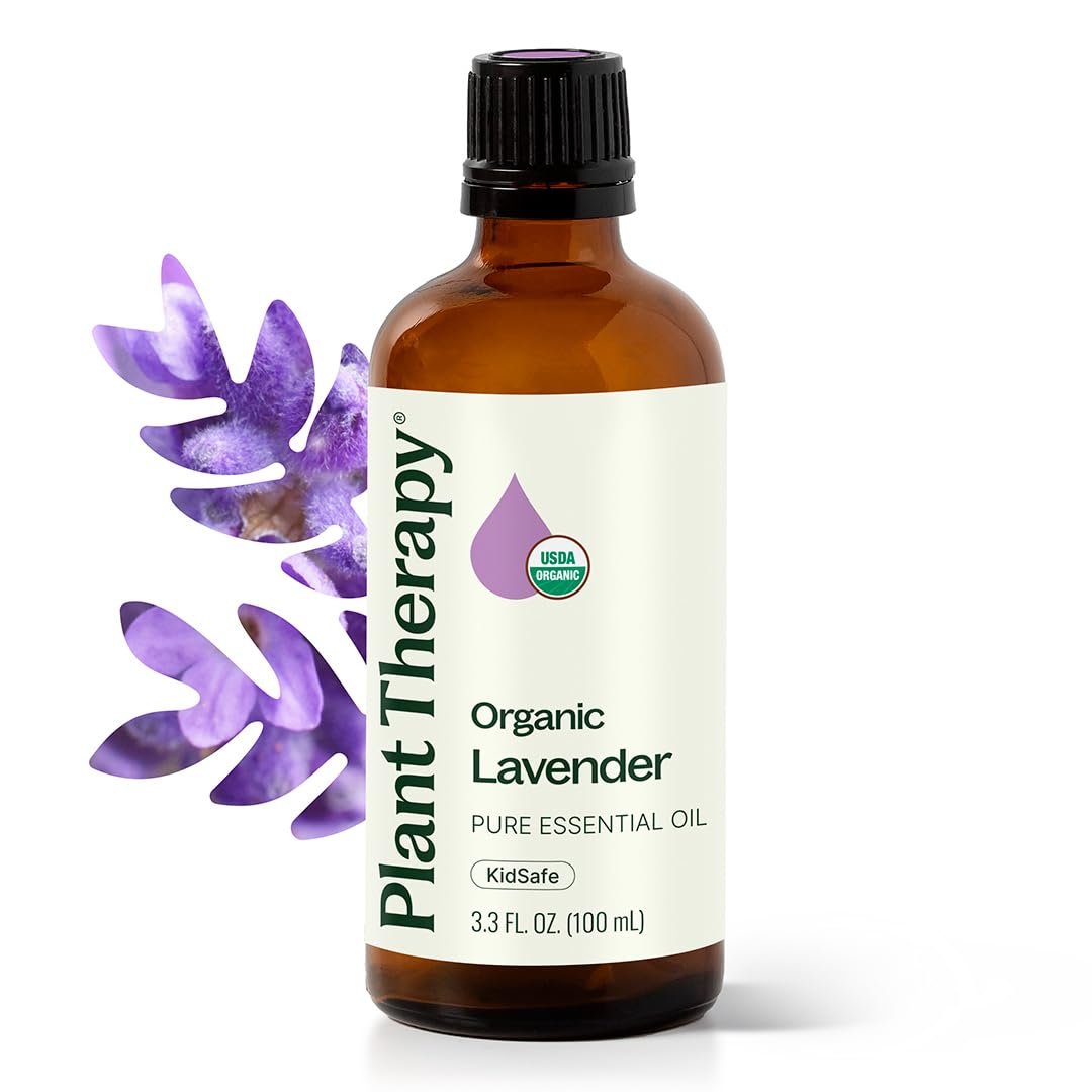 Plant Therapy Organic Lavender Essential Oil 100 mL, USDA Certified Organic
