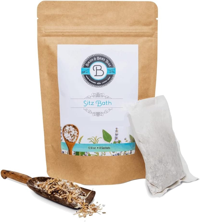 Birds & Bees Teas – Herbal Sitz Bath Soak & Bath Salts – 8 Sachets